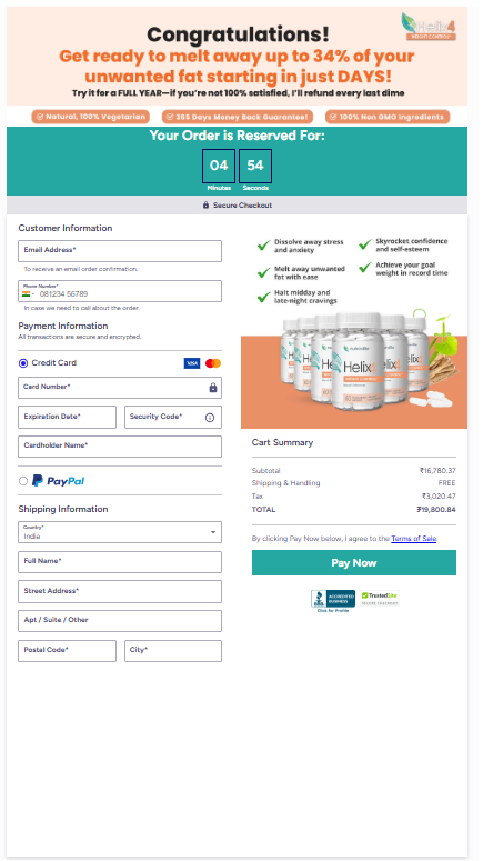 Helix4 order page